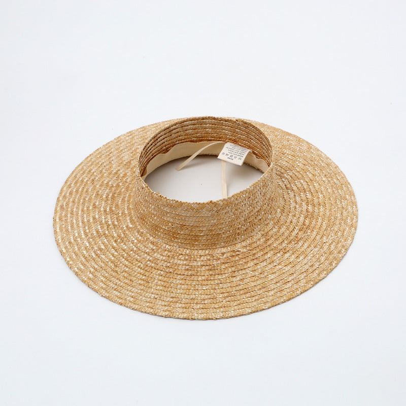 Raffia Crownless Visor Sun Hat