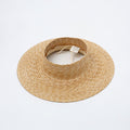 Raffia Crownless Visor Sun Hat